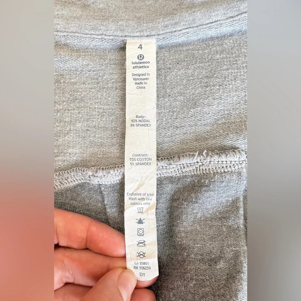 Lululemon Gray Flow and Go Cardigan Wrap Asymmetrical Open Front Women’s 4